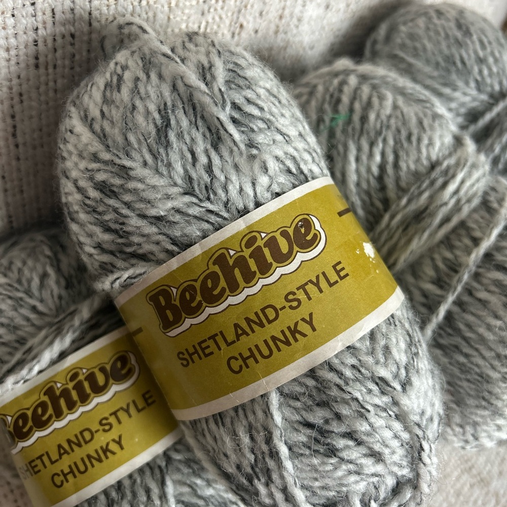 Shetland-Style Chunky Yarn - Gray